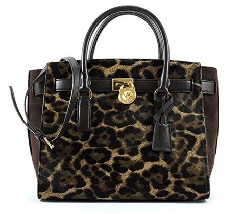 michael kors hamilton traveler leopard|MICHAEL KORS Hamilton Traveler Leopard Hair Calf Large .